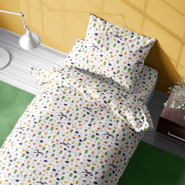 Σετ Παιδικά Σεντόνια Μονά 3 Τεμαχίων Dimcol...