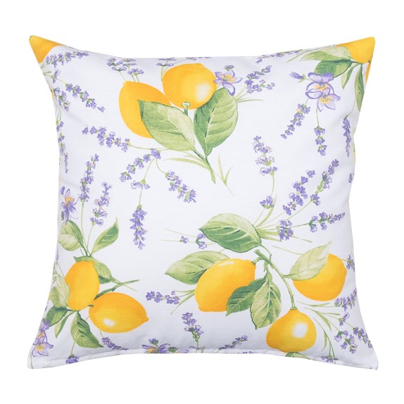 Μαξιλαροθήκη Διακόσμησης Dimeco Διπλής Όψης 45x45 Lemon