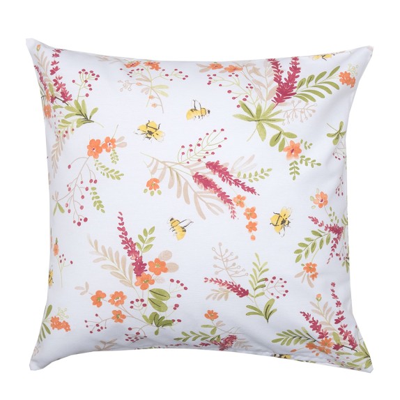 Μαξιλαροθήκη Διακόσμησης Dimeco Διπλής Όψης 45x45 Lily Red