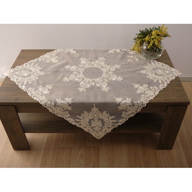 Σετ Σεμέν/Πετσετάκια 3Τμχ Dimeco 068 Ecru