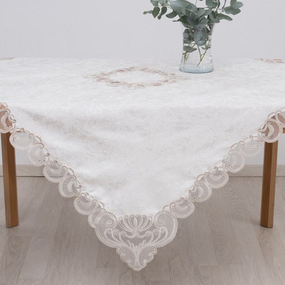 Τραπεζομάντηλο Dimeco 140x140 2138 Ecru