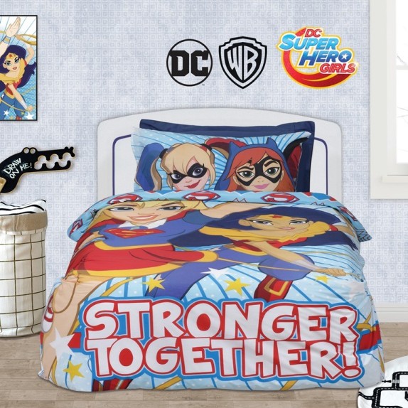 Σετ Σεντόνια Μονά Das Home 5005 Super Hero Girls 160x260