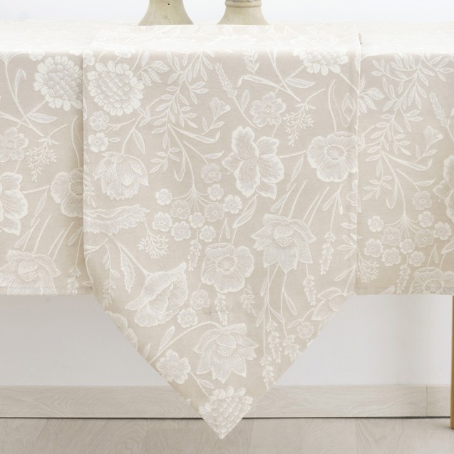 Τραπεζομάντηλο Dimeco 135x135 8095 Beige