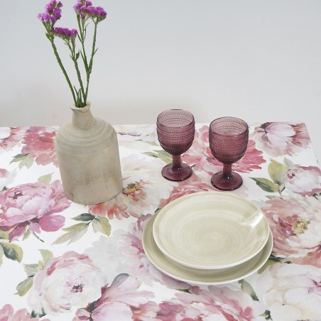 Τραπεζομάντηλο Dimeco Digital Print 135x300 Blossom White