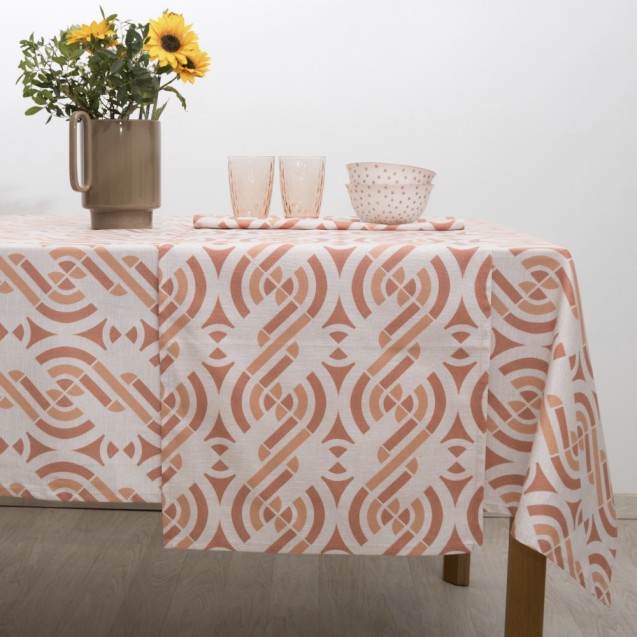 Τραπεζομάντηλο Dimeco 140x260 Nora Terracotta