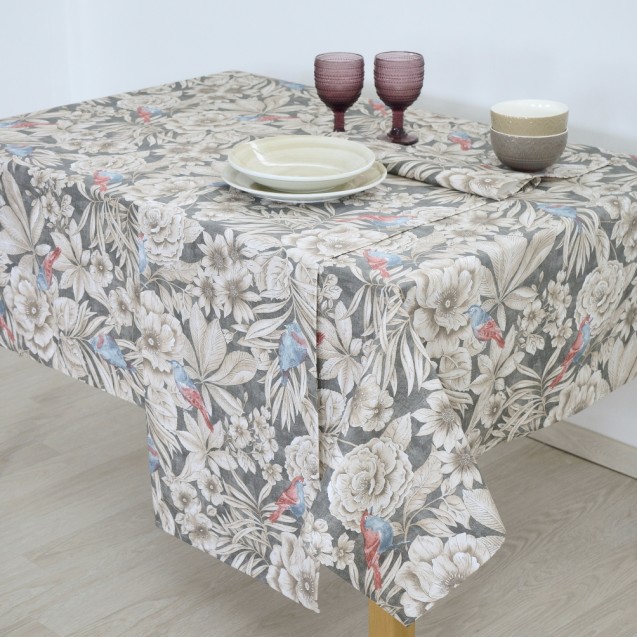 Τραπεζομάντηλο Dimeco 140x220 Ivy Anthracite