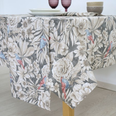 Τραπεζομάντηλο Dimeco 135x180 Ivy Anthracite