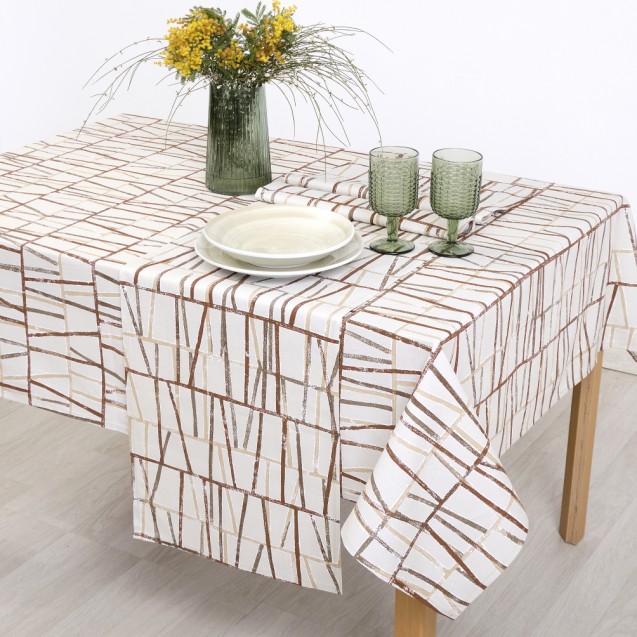 Τραπεζομάντηλο Dimeco 140x220 Indy Brown