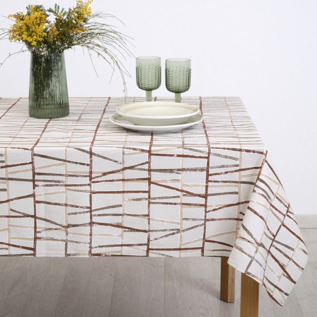 Τραπεζομάντηλο Dimeco 135x180 Indy Brown