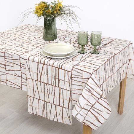 Τραπεζομάντηλο Dimeco 135x180 Indy Brown