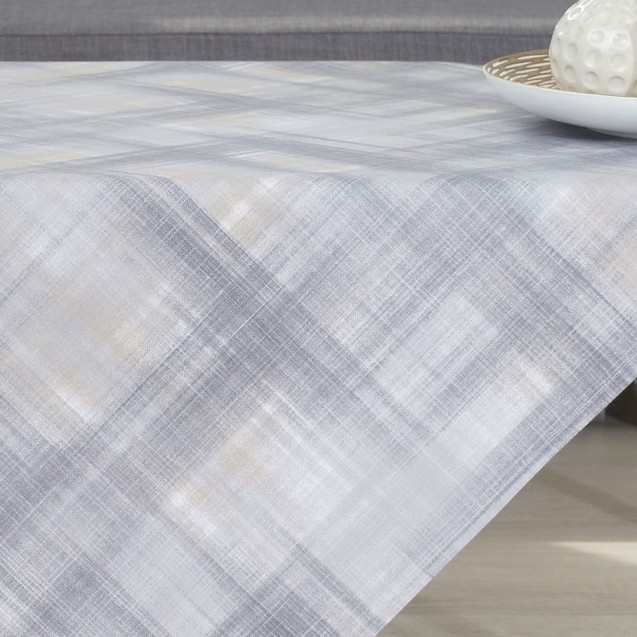 Τραπεζομάντηλο Dimeco 140x220 Check Grey