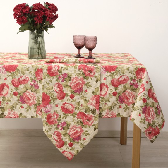 Τραπεζομάντηλο Dimeco 135x135 8160 Red