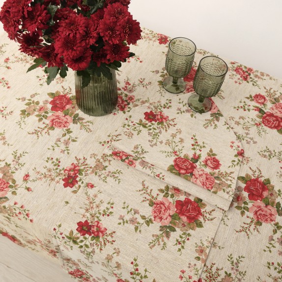 Τραπεζομάντηλο Dimeco 135x180 8150 Red