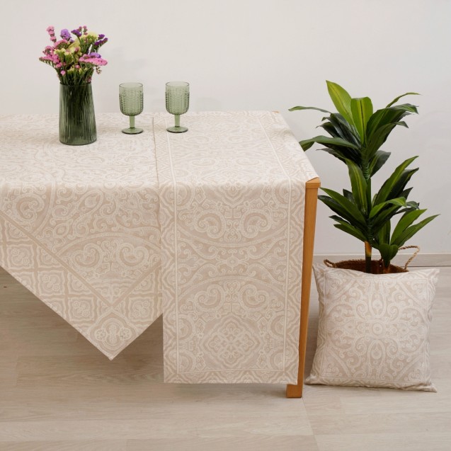 Τραπεζομάντηλο Dimeco 140x140 Capri Beige