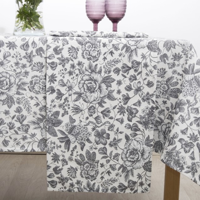 Τραπεζομάντηλο Dimeco 135x135 Sicily Grey