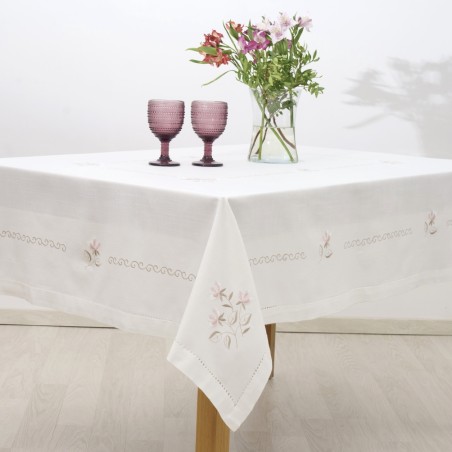 Τραπεζομάντηλο Dimeco 140x140 Yg-xj Ecru