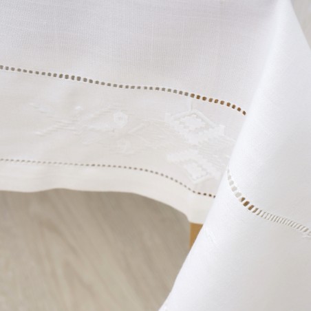 Τραπεζομάντηλο Dimeco 140x140 32960 White