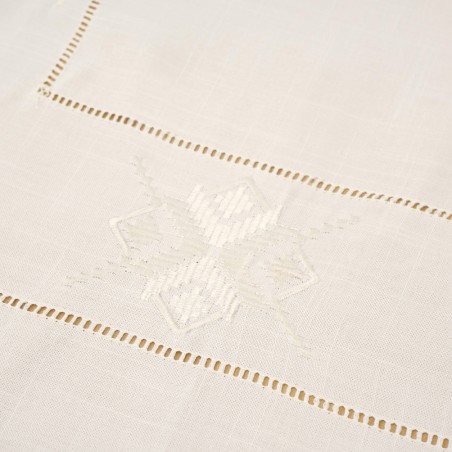 Σετ Τραπεζομάντηλο Με 12 Πετσέτες Dimeco 165x260 32960 Ecru