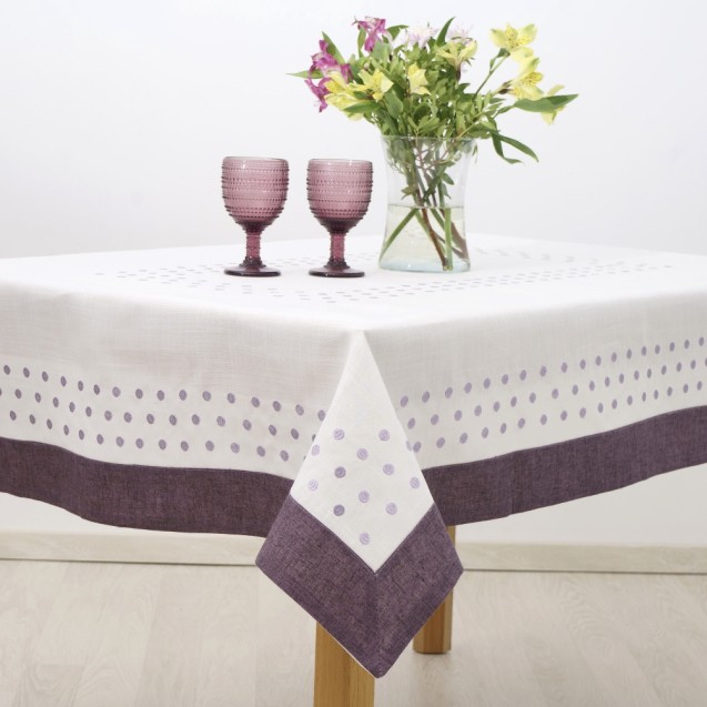 Τραπεζομάντηλο Dimeco 140x140 15230 Purple