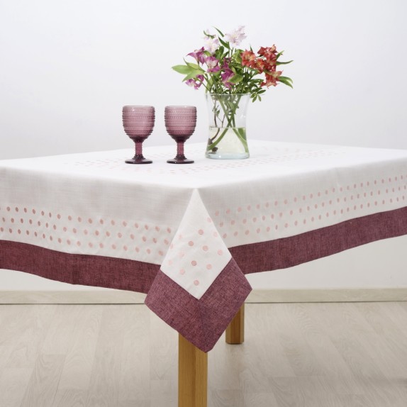 Τραπεζομάντηλο Dimeco 140x140 15230 Pink