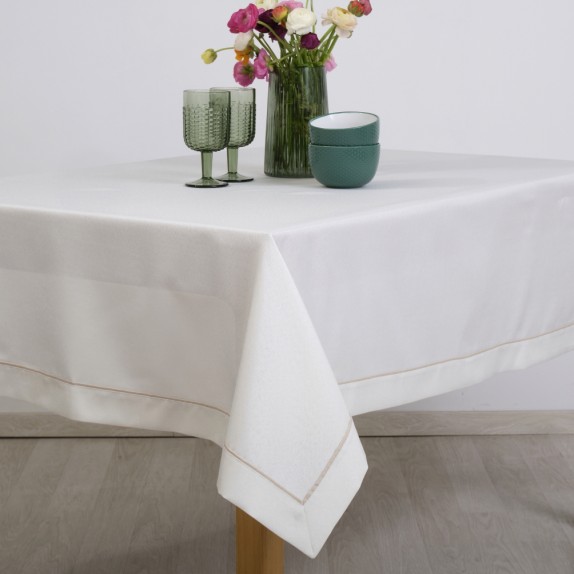 Τραπεζομάντηλο Dimeco 165x260 3917 Ecru