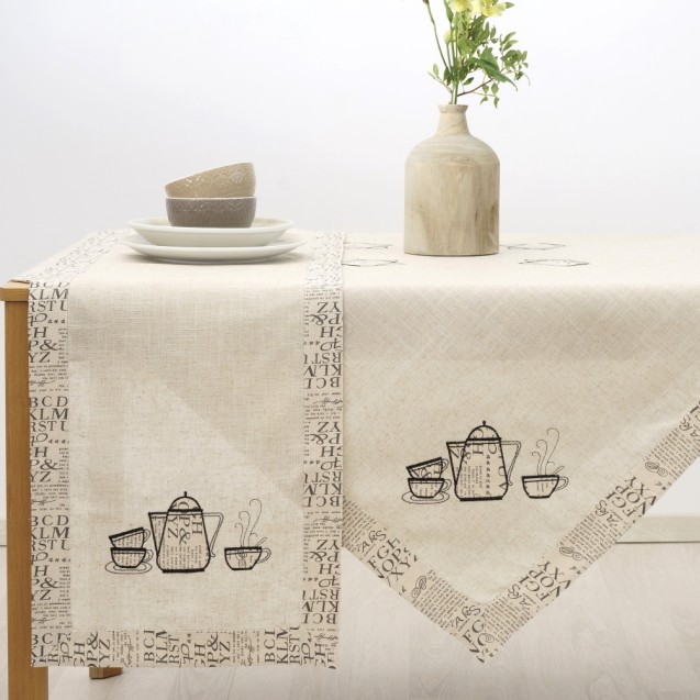 Τραπεζομάντηλο Dimeco 140x140 1925 Black