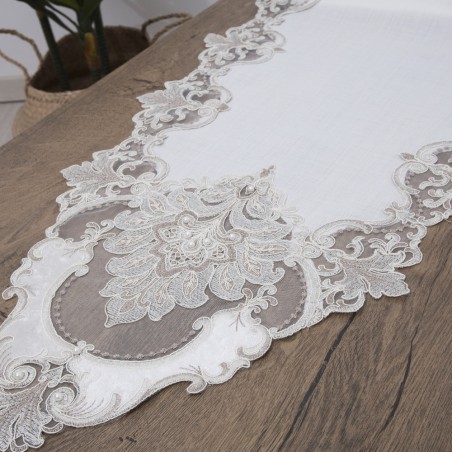 Τραπεζομάντηλο Dimeco 140x140 2134 Ecru