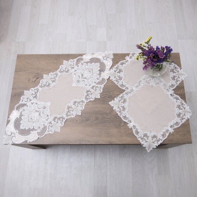 Τραπεζομάντηλο Dimeco 140x140 2134 Beige