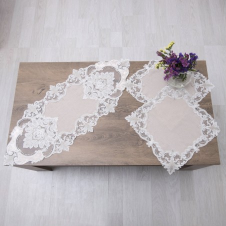 Τραπεζομάντηλο Dimeco 140x140 2134 Beige