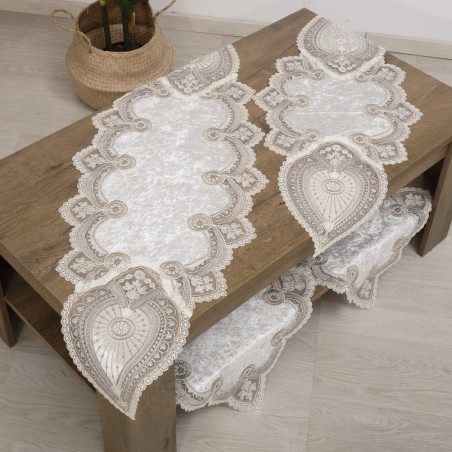 Τραπεζομάντηλο Dimeco 140x220 2131 Ecru