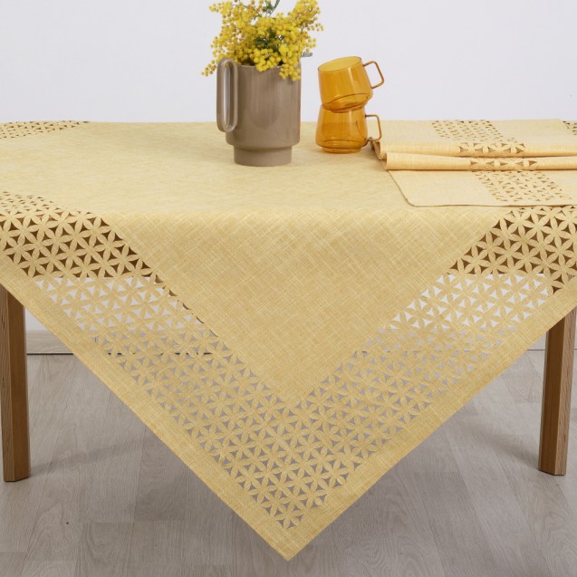 Τραπεζομάντηλο Dimeco 140x140 1413 Yellow