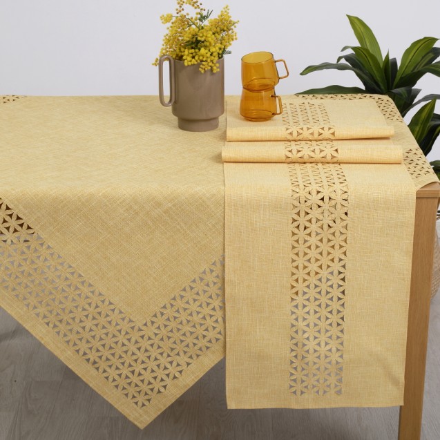 Τραπεζομάντηλο Dimeco 140x140 1413 Yellow