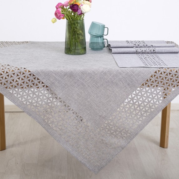 Τραπεζομάντηλο Dimeco 140x140 1413 Grey