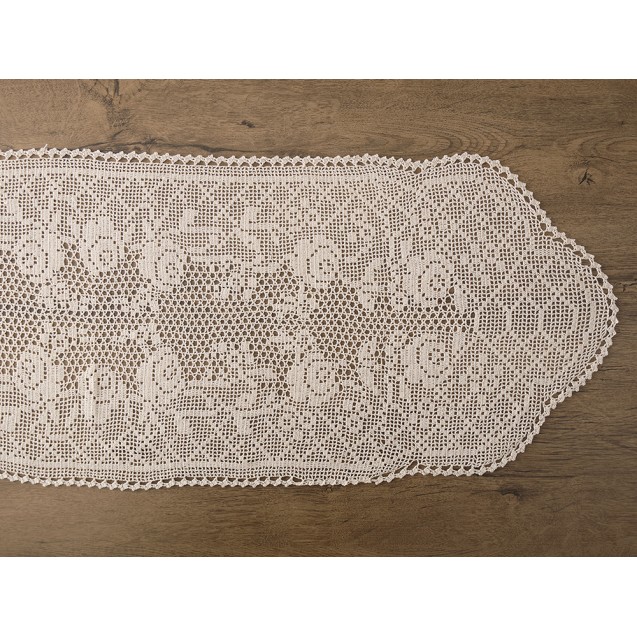 Runner Dimeco xειροποίητο 38x115 1178 Ecru