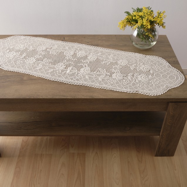 Runner Dimeco xειροποίητο 24x50 1178 Ecru