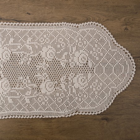 Runner Dimeco xειροποίητο 24x50 1178 Ecru