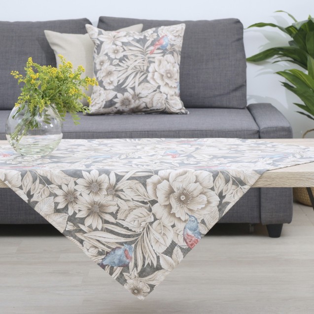 Καρέ Dimeco 85x85 Ivy Anthracite