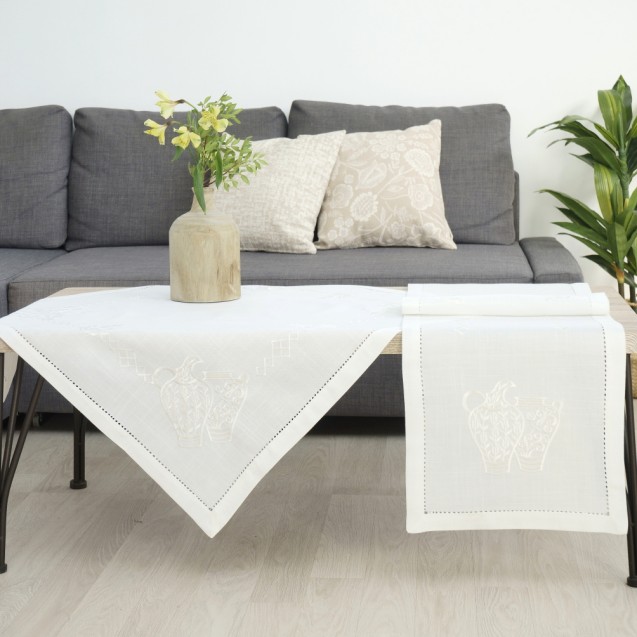 Καρέ Dimeco 90x90 1538 White