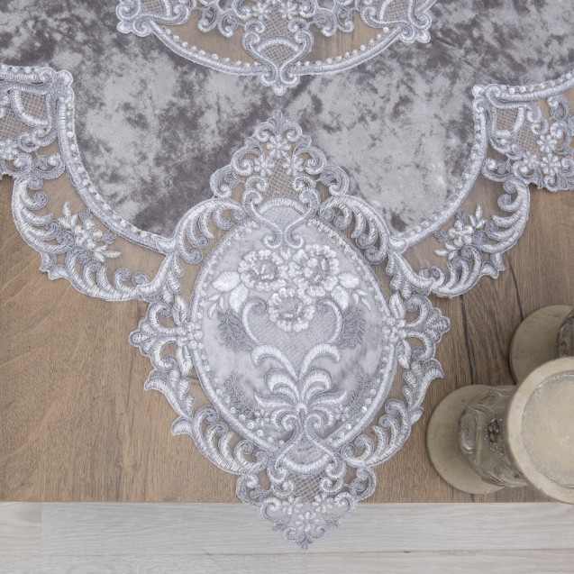 Σετ Σεμέν/Πετσετάκια 3Τμχ Dimeco 9113 Grey