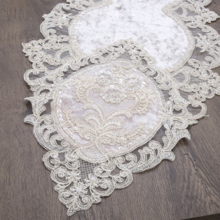 Σετ Σεμέν/Πετσετάκια 3Τμχ Dimeco 9113 Beige