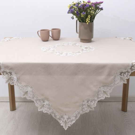 Σετ Σεμέν/Πετσετάκια 3Τμχ Dimeco 2134 Beige