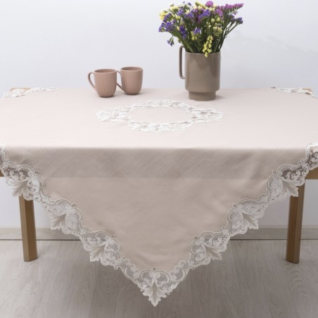 Σετ Σεμέν/Πετσετάκια 3Τμχ Dimeco 2134 Beige