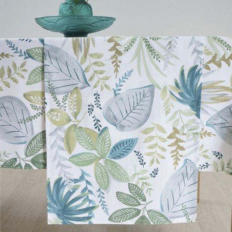 Runner Dimeco 40x160 Leaves Green