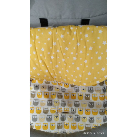 Κάλυμμα για Καρότσι 2 Οψεων So Sweet Line Κουκουβάγιες Σε Λευκό Φόντο/Αστέρια SL700054