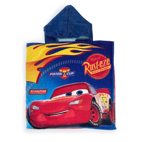 Πόντσο Θαλάσσης Quick Dry Disney Home Cars 23 50x100 Blue