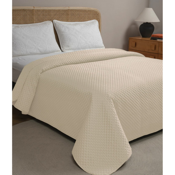 Κουβερλι Saten Υπερδιπλο 220Χ240 Adam Home Imperial Beige