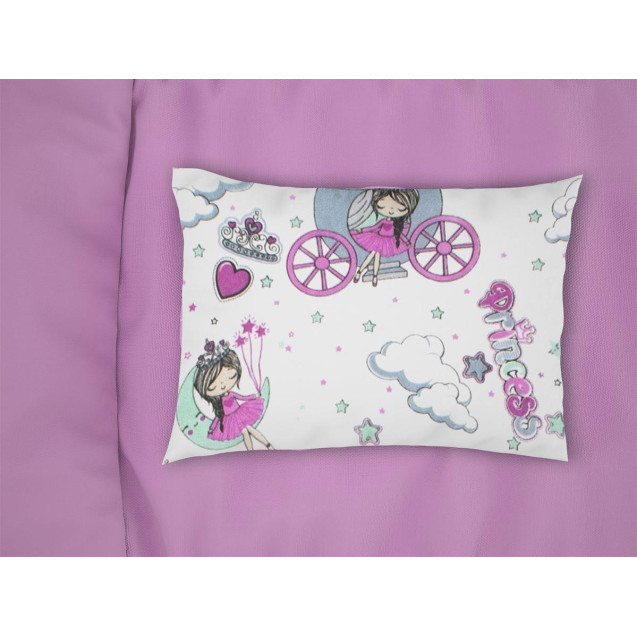 Μαξιλαροθήκη Εμπριμέ kids Princess 389 50x70...