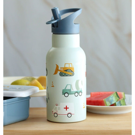 Παγούρι Ανοξείδωτο Διπλό Τοίχωμα Α Little Lovely Company Vehicles 350ml DBSSVE67