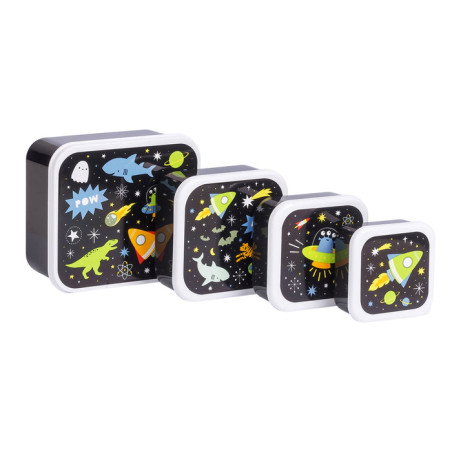 Σετ Δοχεία Φαγητού 4 Τεμαχίων A Little Lovely Company Galaxy SBSEGA74