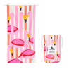 Πετσέτα Θαλάσσης Dock & Bay Flamingos - Microfiber 160x90 εκ. 0650966968489